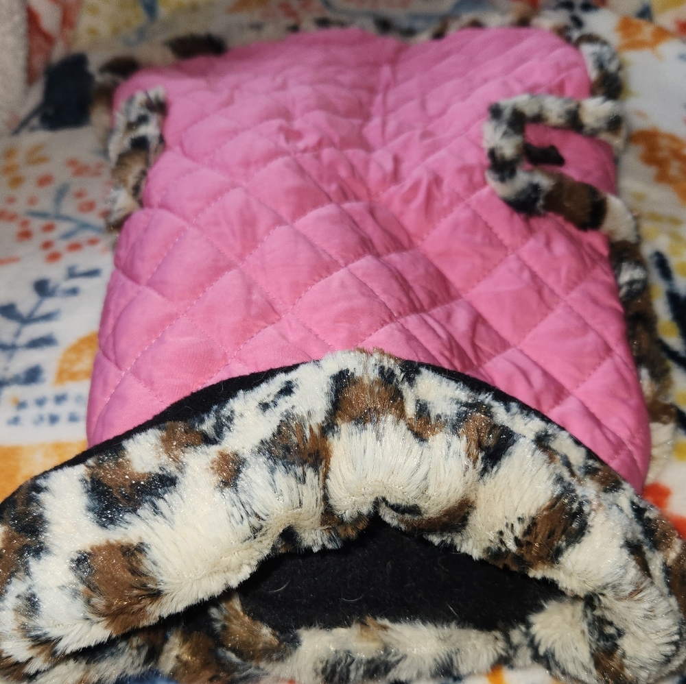 Dog Jacket with fur collar
